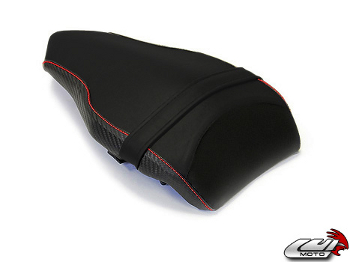 1053201 SUEDE/CF BLACK/RED STITCH