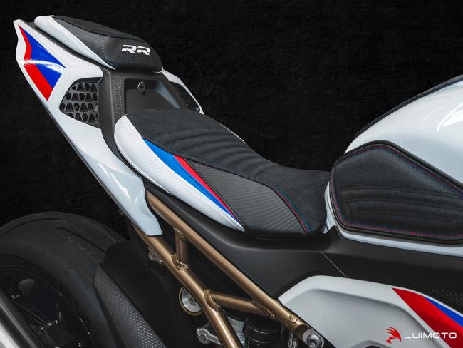 Luimoto Sitzbankbezug Motorsport Fahrer für BMW S1000RR 2019-22 (M Sport Sitzbank)