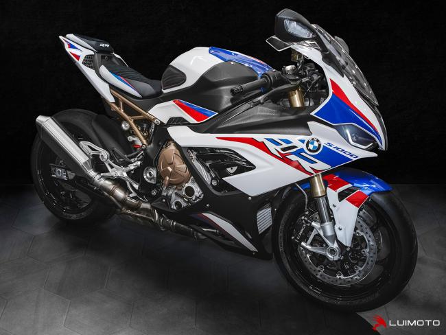 Luimoto Sitzbankbezug Motorsport Fahrer für BMW S1000RR 2019-22 (M Sport Sitzbank)