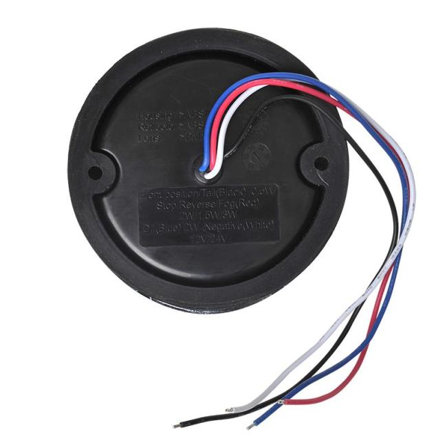 LED Rückleuchte 3 Funktionen 95mm 17LED chrom