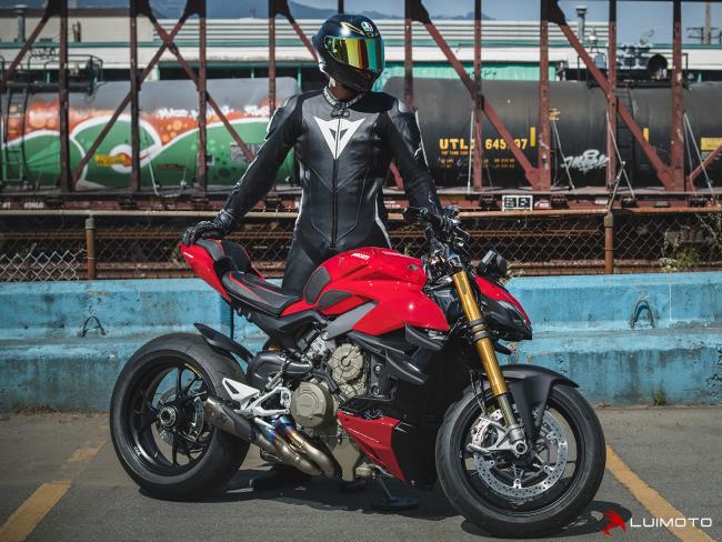 Luimoto Sitzbankbezug Veloce Fahrer für Ducati Streetfighter V4