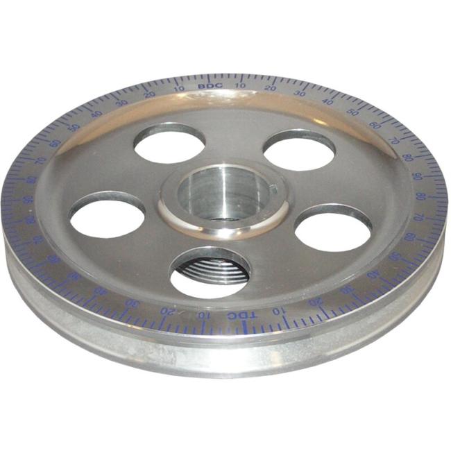 Degree pulley, perforated, bue graduation