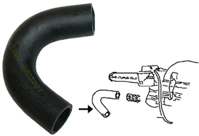 Oeleinfüllstutzen Anschlusswinkel / Verbindungsschlauch, Luftfiltergehäuse