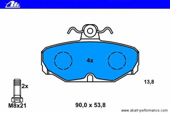 Brake Pads rear BOOM / Easy / Wolf Trike ATE