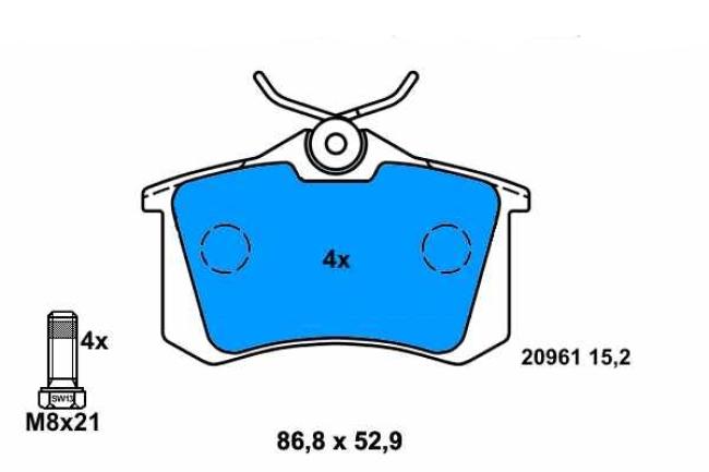 Brake pads VW rear disc brakes Rewaco Trike