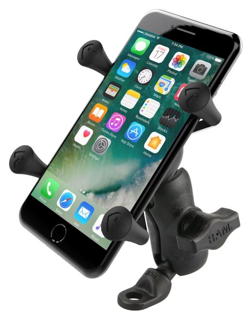 RAM Mounts Motorrad-Halterung mit X-Grip Halteklammer für Smartphones