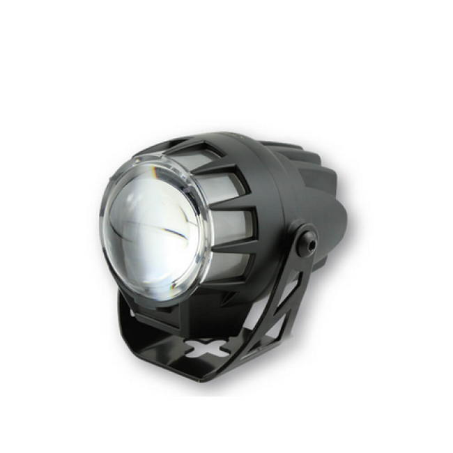 HIGHSIDER DUAL-STREAM LED headlight, black (E-Nr approved)