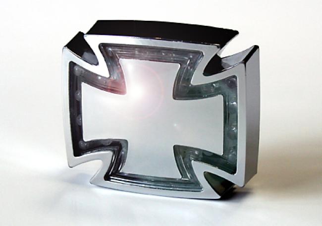 LED tail light GOTHIC, chrome, clear glass, E-tested