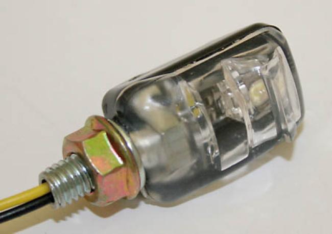 LED number plate light PICCO, black body, E-tested.