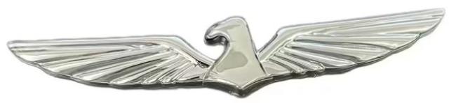 Eagle head self-adhesive 3D