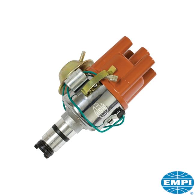Ignition distributor complete with vacuum can chrome, type 1 engine