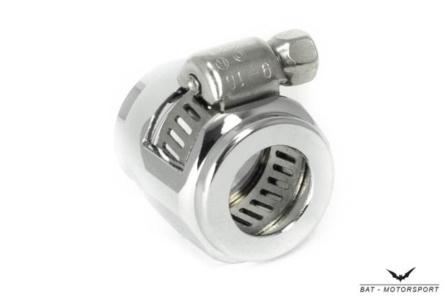 Grooved hose clamp silver 13mm