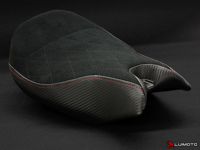 Luimoto Sitzbankbezug Diamond Edition Fahrer für Ducati Panigale 959 16-18 (Komfortsitzbank)