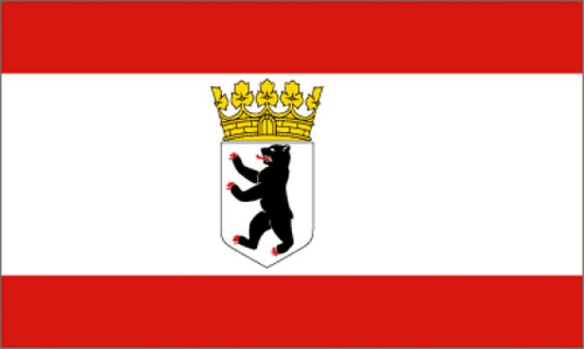 Flagge des Bundeslandes "Berlin"