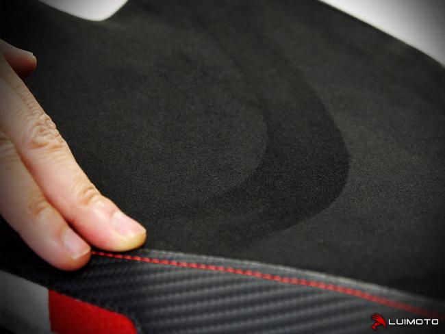 Luimoto Seat Cover Team Italia Suede Driver for Ducati Streetfighter 09-15