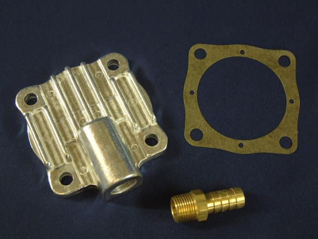 Oil pump with connection