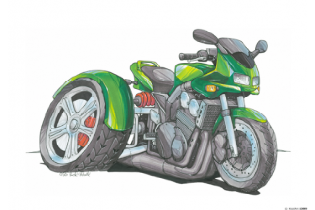T-Shirt Moto Trike Kawasaki KOOL
