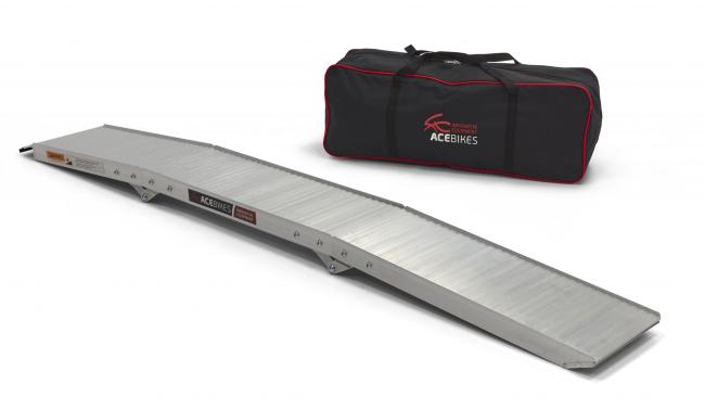Acebikes Auffahrrampe Alu Kompakt 300kg mit Tasche