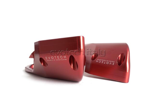 Evotech s.r.l  Rahmenabdeckung / Winglets  Alu für Ducati Streetfighter V4S 1100 - Rot (Paar)