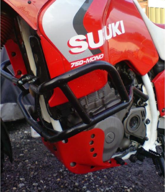 RD-Moto Crash frames black for Suzuki DR 750 Big 1988-1990