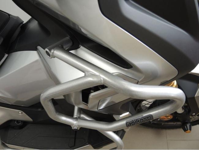 RD-Moto Crash bar set mat silver lower + upper position for Honda X-ADV 750 2017-20