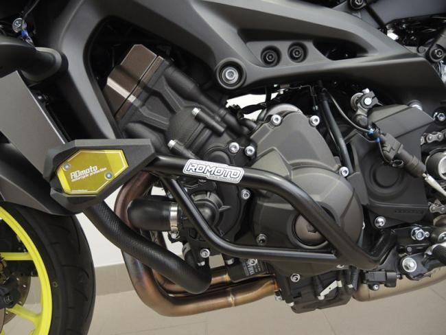 RD-Moto Sturzbügel + Sturzpads SL01 schwarz für Yamaha XSR 900 2013 - 2020