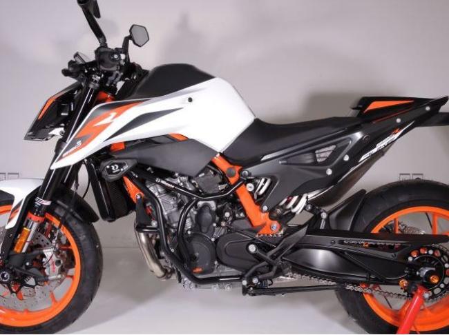 RD-Moto Crash frames black + slider SL01 for KTM 790 Duke 2018+ / KTM 890 Duke 2020+ / KTM 890 Duke R 2021+