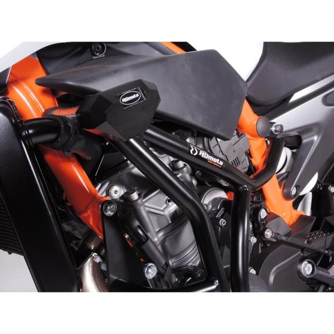 RD-Moto Sturzbügel schwarz inkl. Sturzpad SLDM für KTM 790 Duke 2018+ / KTM 890 Duke 2020+ / KTM 890 Duke R 2021+