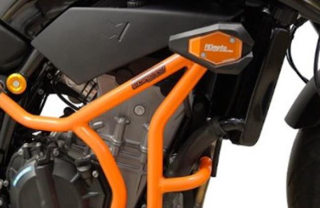 RD-Moto Sturzbügel orange inkl. Sturzpad SL01 für KTM 790 Duke 2018+ / 890 Duke 2020+