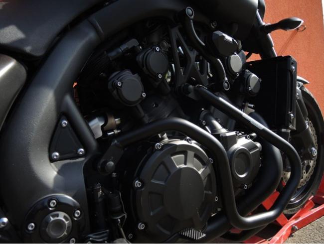 RD-Moto Crash Bar black matt lower + upper for Yamaha V-Max 1700 2009+