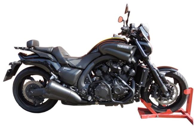 RD-Moto Crash Bar black matt lower + upper for Yamaha V-Max 1700 2009+