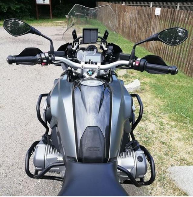 RD-Moto Sturzbügel Unten + Oben matt schwarz für BMW R1200GS 2013 - 2019