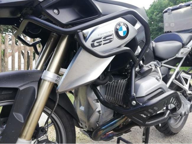 RD-Moto Sturzbügel Unten + Oben matt schwarz für BMW R1200GS 2013 - 2019