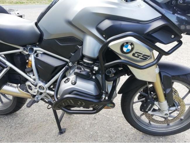 RD-Moto Sturzbügel Unten + Oben matt schwarz für BMW R1200GS 2013 - 2019