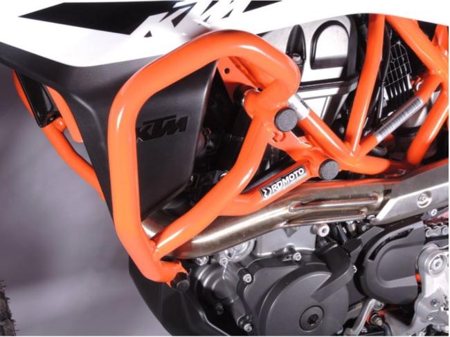 RD-Moto Sturzbügel oben orange für KTM 690 Enduro R  2019+ / 690 Supermoto / SMC-R 19-21, Husqvarna 701 Enduro / 701 Supermoto 19-21