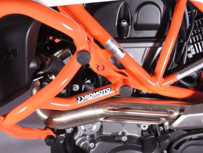 RD-Moto Sturzbügel oben orange für KTM 690 Enduro R  2019+ / 690 Supermoto / SMC-R 19-21, Husqvarna 701 Enduro / 701 Supermoto 19-21