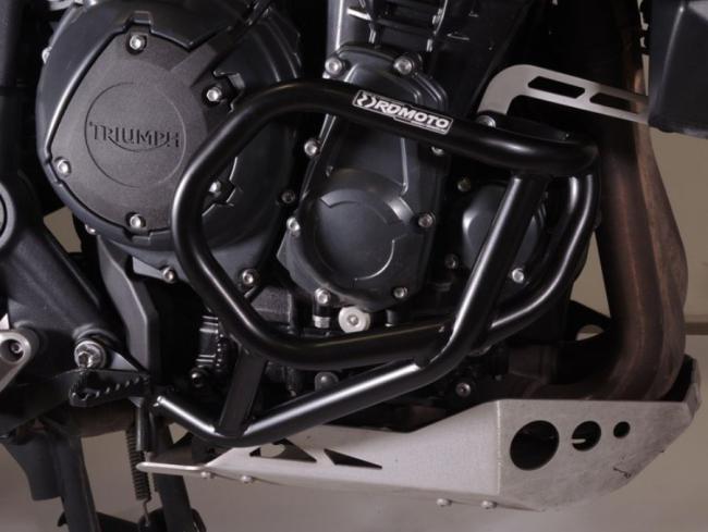 RD-Moto Sturzbügel unten schwarz für Triumph Tiger 1200 Explorer / XC 2011-15