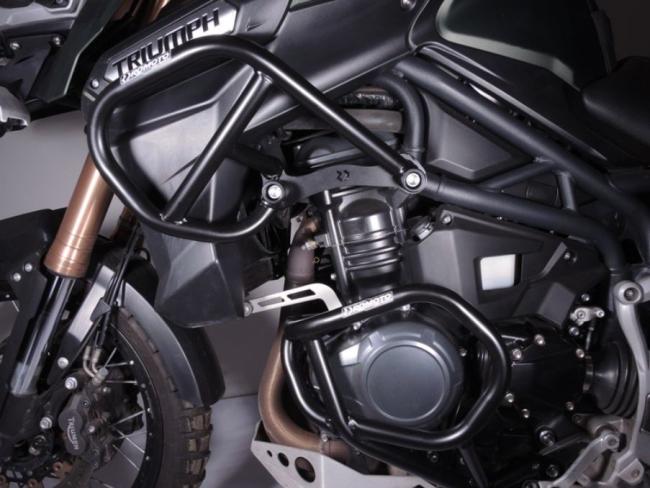 RD-Moto Sturzbügel Set unten + oben schwarz für Triumph Tiger 1200 Explorer / XC  2011-15