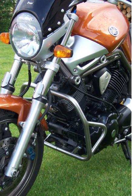 RD-Moto Crash frames silver for Yamaha BT 1100 Bulldog 2001-2007