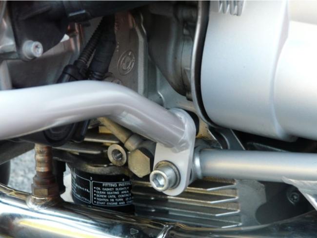 RD-Moto Crash frames  - cylinder protection + upper part silver for BMW R1200GS Adventure 2004 - 2007