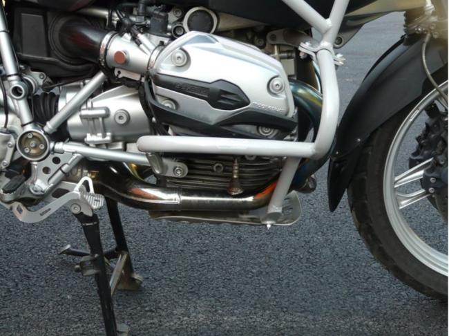 RD-Moto Sturzbügel silber -  Zylinderschutz für BMW R1200GS Adventure 2004-07