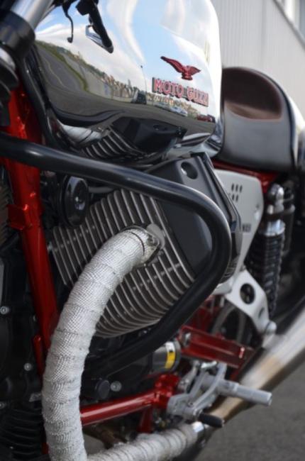 RD-Moto Crash frames black for Moto Guzzi V7 Racer / Special  / Stone 2007-14