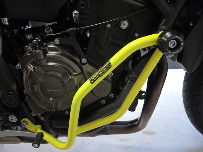 RD-Moto Sturzbügel gelb für Yamaha MT-07 2014-23