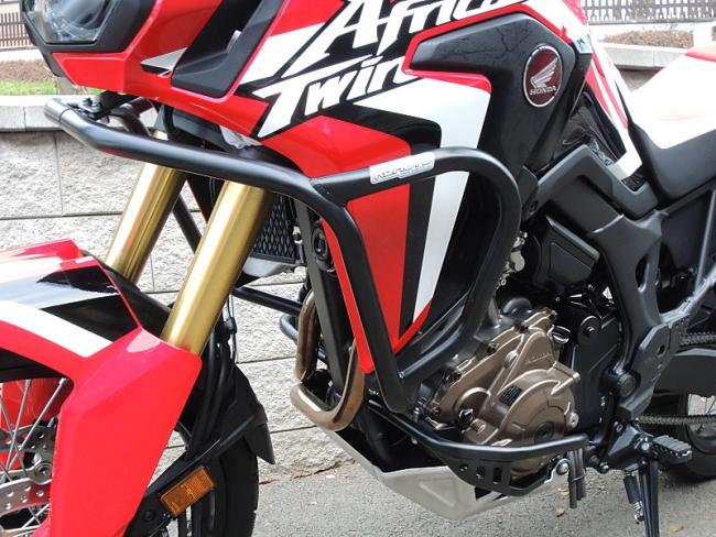 RD-Moto Crash bar black low position + high position for Honda CRF 1000 L Africa Twin DCT 2016 - 2018