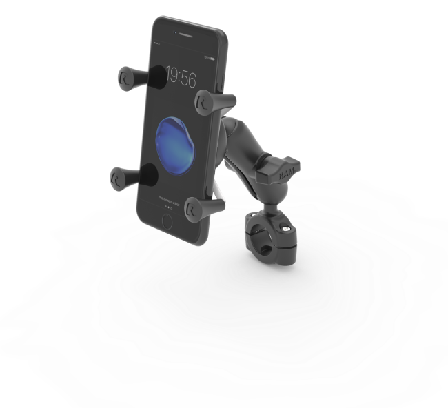 RAM Mounts Motorrad-Halterung mit X-Grip Halteklammer für Smartphones