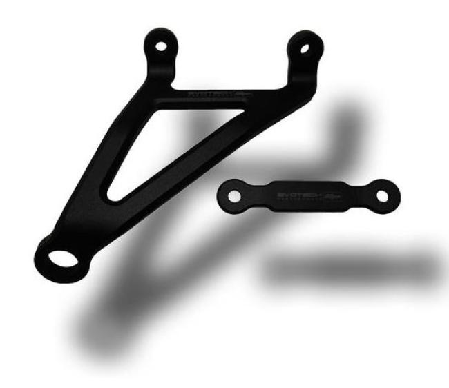 Evotech Performance Auspuffhalter inkl Abdeckplatte Fußraste für Ducati Monster 1200 2017+