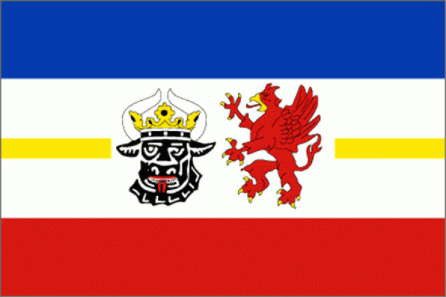 Flagge des Bundeslandes "Mecklenburg Vorpommern"