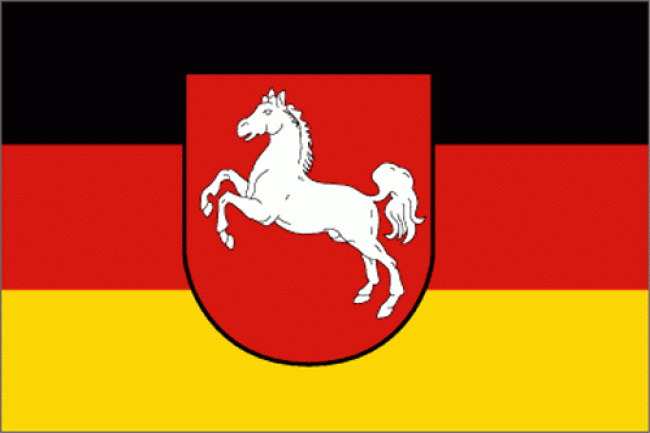 Flagge des Bundeslandes "Niedersachsen"