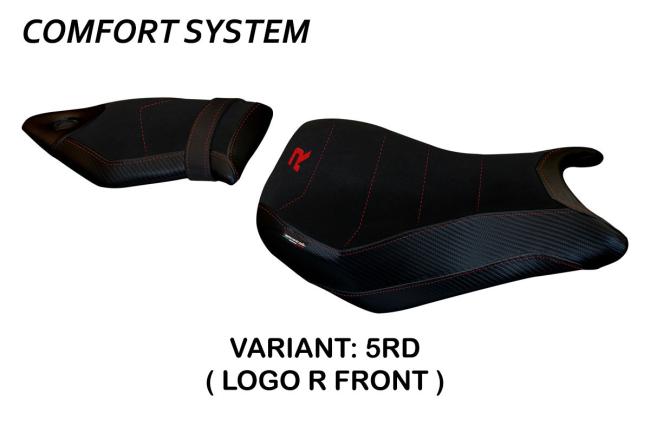 Tappezzeria Italia Seat Cover Model Spira all black Comfort System for BMW S1000R 14-19