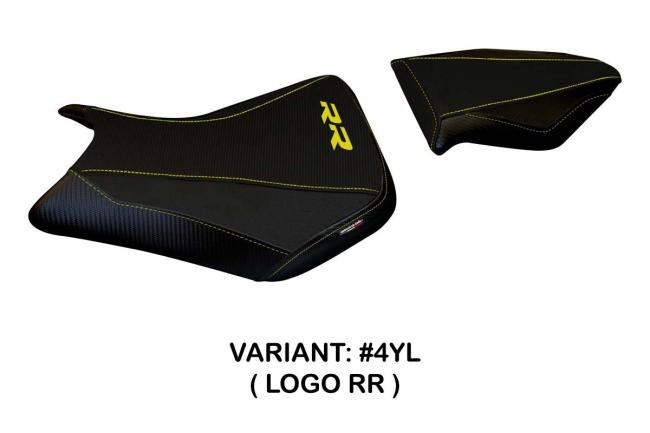 Tappezzeria Italia Seat Cover Model Ravello Total Black for BMW S1000RR 15-18